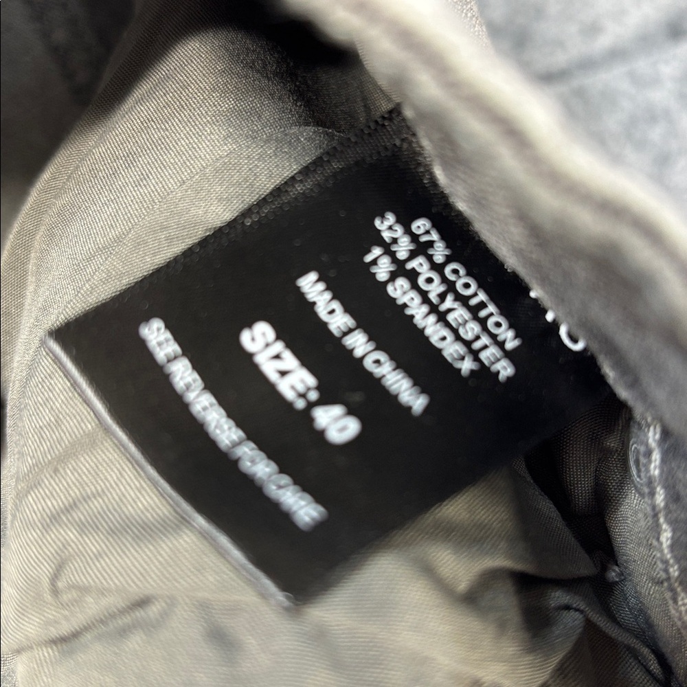 Tegias Gray stretchy large leg pocket jeans size 40 - Picture 7 of 10